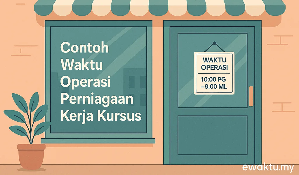 Waktu Operasi Perniagaan Kerja Kursus